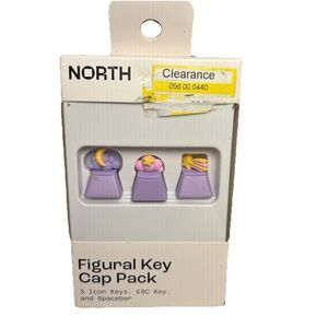 Lilac Flexible PVC and ABS Keyboard Accessories Figural Key Pack, NEW